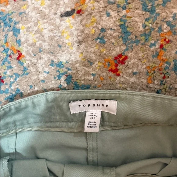 Topshop Women’s Pastel Green Trousers - Picture 2 of 4